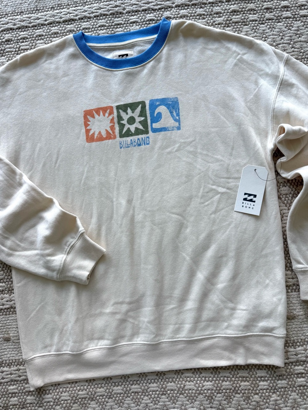 🔥🔥BILLABONG - UNRELEASED OVERSIZED INTO THE TIKI CREW FLEECE SWEATSHIRT🔥🔥